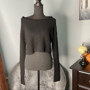 Cropped Knit Sweater